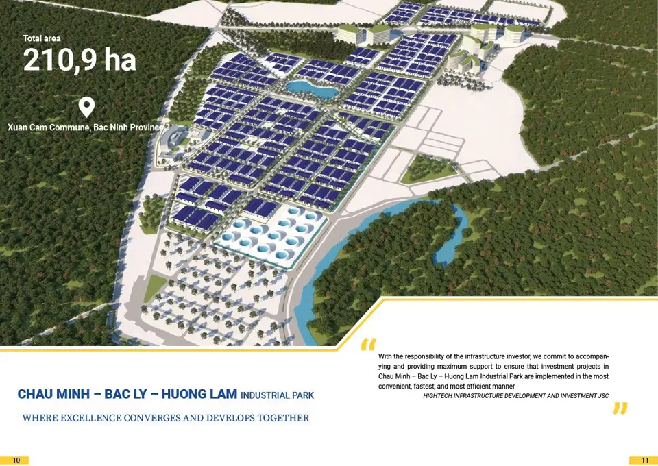 Hình ảnh Khu công nghiệp Châu Minh - Bắc Lý - Hương Lâm, Bắc Ninh